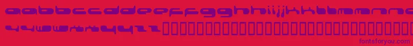 Police 0802f – polices violettes sur fond rouge