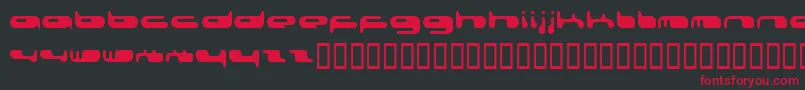0802f Font – Red Fonts on Black Background