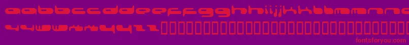 Шрифт 0802f – красные шрифты на фиолетовом фоне