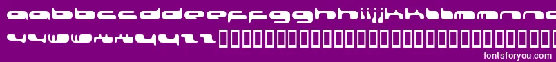 Fonte 0802f – fontes brancas em um fundo violeta