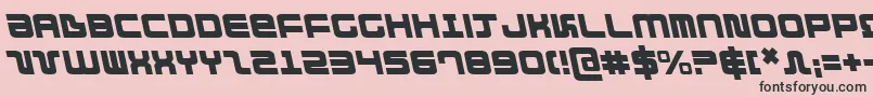 Direktorleft Font – Black Fonts on Pink Background