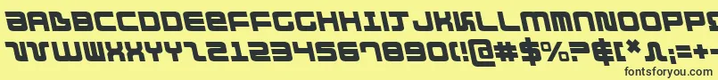 Direktorleft Font – Black Fonts on Yellow Background