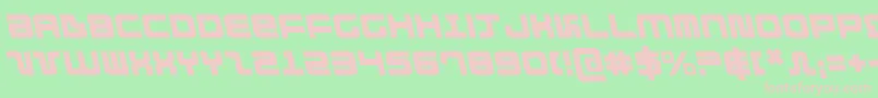 Direktorleft Font – Pink Fonts on Green Background