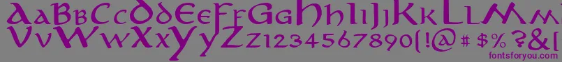 Anirm Font – Purple Fonts on Gray Background