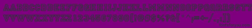 Princetownd Font – Black Fonts on Purple Background