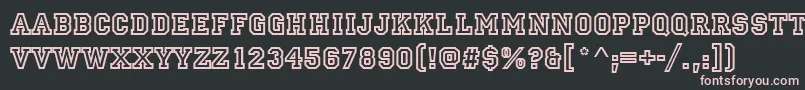 Princetownd Font – Pink Fonts on Black Background