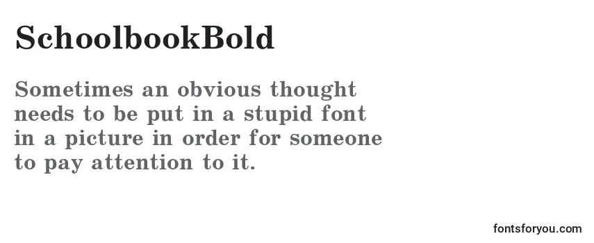 SchoolbookBold-fontti