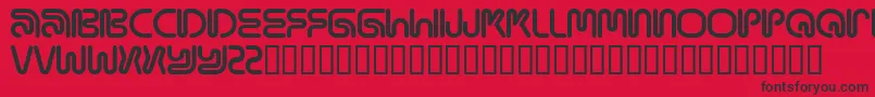 Mamaround Font – Black Fonts on Red Background