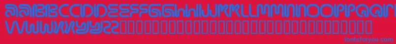 Mamaround Font – Blue Fonts on Red Background