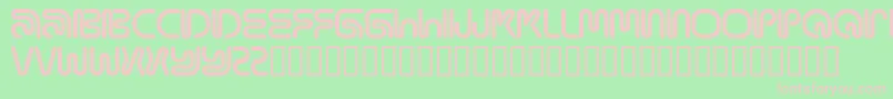 Mamaround Font – Pink Fonts on Green Background