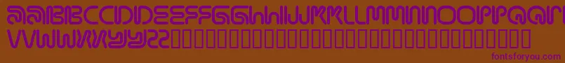 Mamaround Font – Purple Fonts on Brown Background
