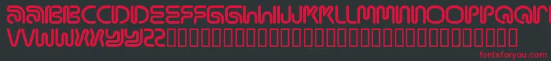 Mamaround Font – Red Fonts on Black Background