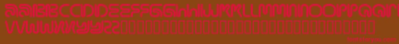 Mamaround Font – Red Fonts on Brown Background