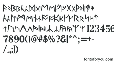 Runes font – futuristic Fonts