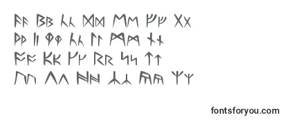 Schriftart Runes