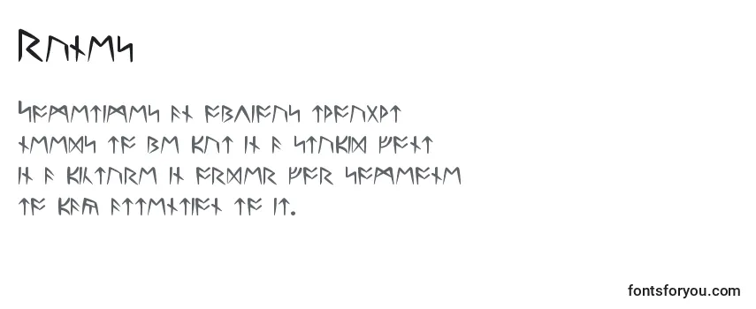 Шрифт Runes