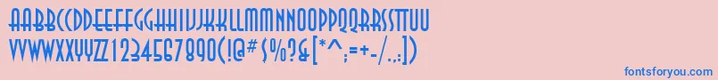 Шрифт AnastasiaRegular – синие шрифты на розовом фоне