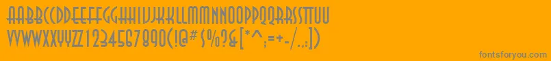 AnastasiaRegular Font – Gray Fonts on Orange Background