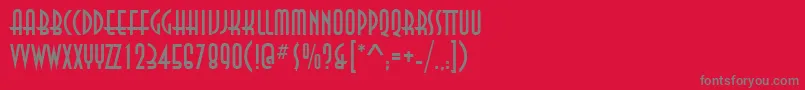 AnastasiaRegular-Schriftart – Graue Schriften auf rotem Hintergrund