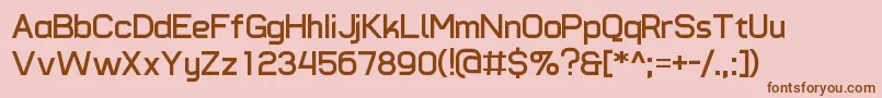 TypomodernoBold Font – Brown Fonts on Pink Background