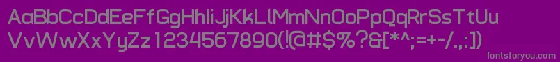 Czcionka TypomodernoBold – szare czcionki na fioletowym tle