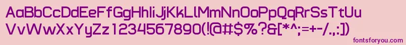 TypomodernoBold Font – Purple Fonts on Pink Background