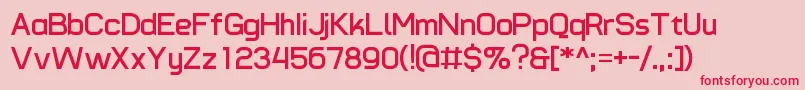 TypomodernoBold Font – Red Fonts on Pink Background