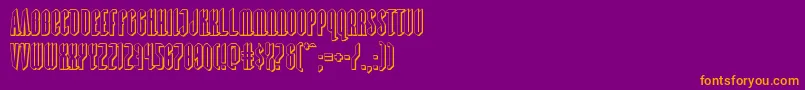 Devilsummoner3D Font – Orange Fonts on Purple Background