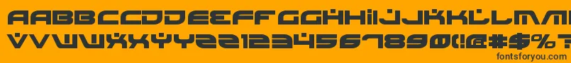 Police BattlefieldBold – polices noires sur fond orange