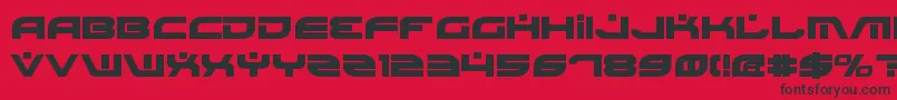 BattlefieldBold-fontti – mustat fontit punaisella taustalla