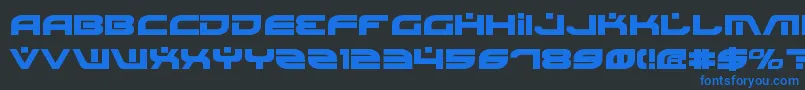 BattlefieldBold Font – Blue Fonts on Black Background