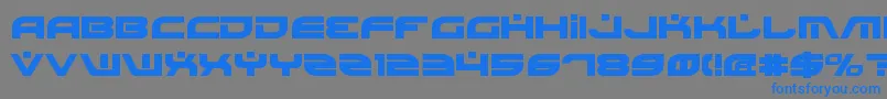 Fonte BattlefieldBold – fontes azuis em um fundo cinza
