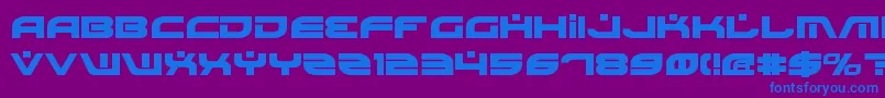 BattlefieldBold Font – Blue Fonts on Purple Background