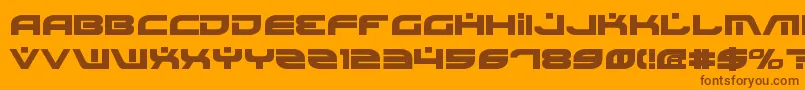 Police BattlefieldBold – polices brunes sur fond orange