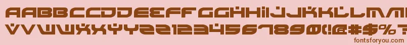 BattlefieldBold Font – Brown Fonts on Pink Background