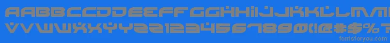 Police BattlefieldBold – polices grises sur fond bleu