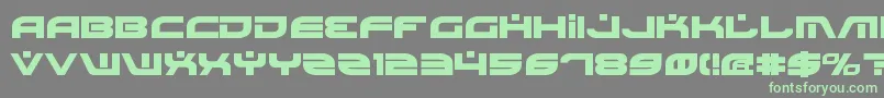 BattlefieldBold-fontti – vihreät fontit harmaalla taustalla