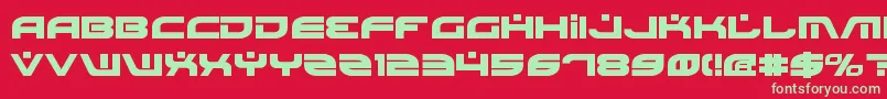 BattlefieldBold Font – Green Fonts on Red Background