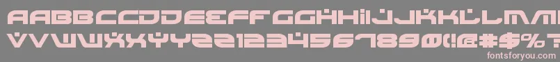 Police BattlefieldBold – polices roses sur fond gris