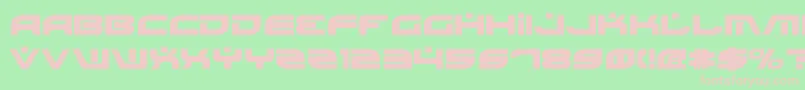 BattlefieldBold-Schriftart – Rosa Schriften auf grünem Hintergrund