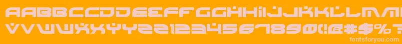 fuente BattlefieldBold – Fuentes Rosadas Sobre Fondo Naranja