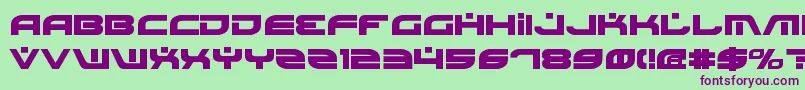 BattlefieldBold-fontti – violetit fontit vihreällä taustalla