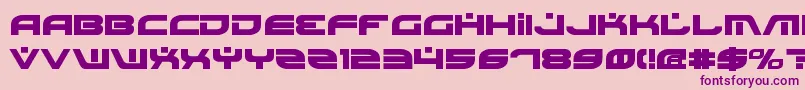 BattlefieldBold Font – Purple Fonts on Pink Background