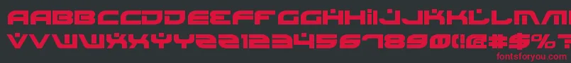 BattlefieldBold Font – Red Fonts on Black Background