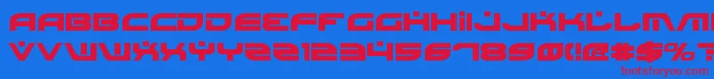BattlefieldBold-fontti – punaiset fontit sinisellä taustalla
