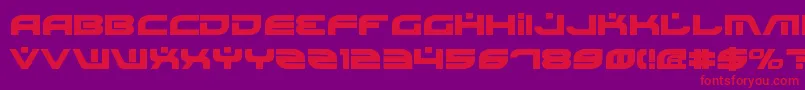 Police BattlefieldBold – polices rouges sur fond violet