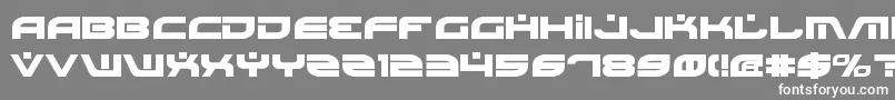 BattlefieldBold-Schriftart – Weiße Schriften auf grauem Hintergrund