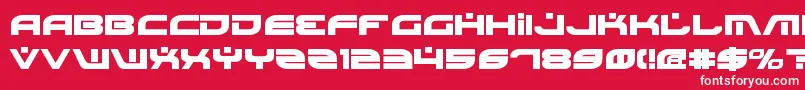 BattlefieldBold Font – White Fonts on Red Background