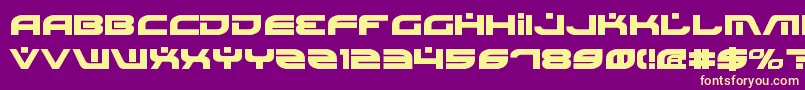 BattlefieldBold Font – Yellow Fonts on Purple Background