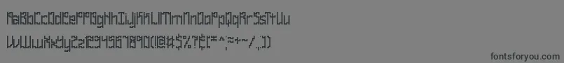 Zirccube Font – Black Fonts on Gray Background